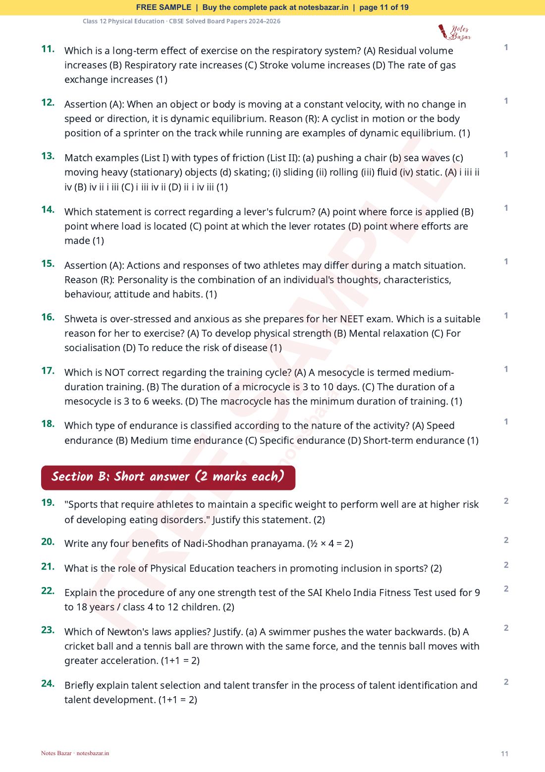 Sample page 11 of 19