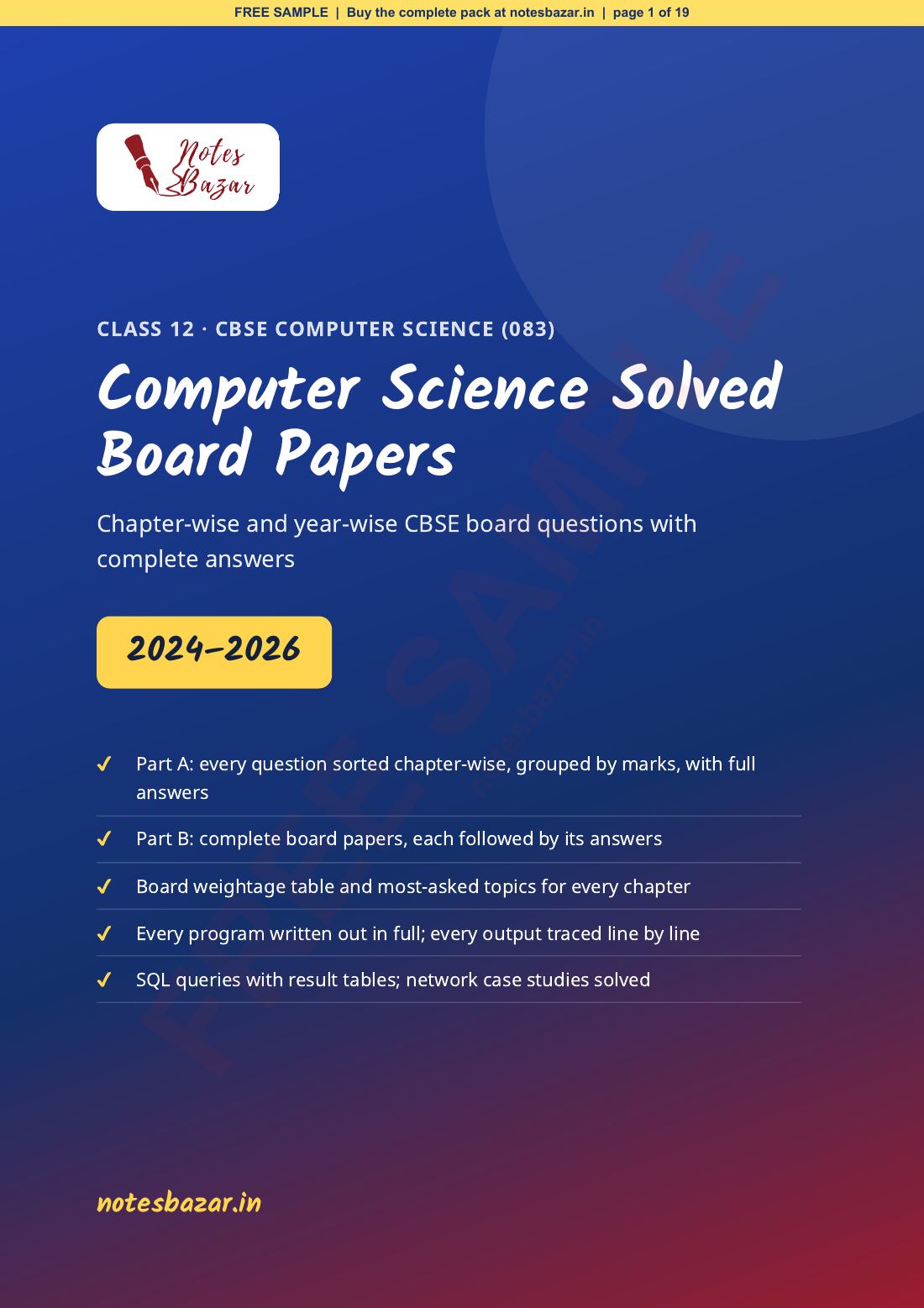 Sample page 1 of 19