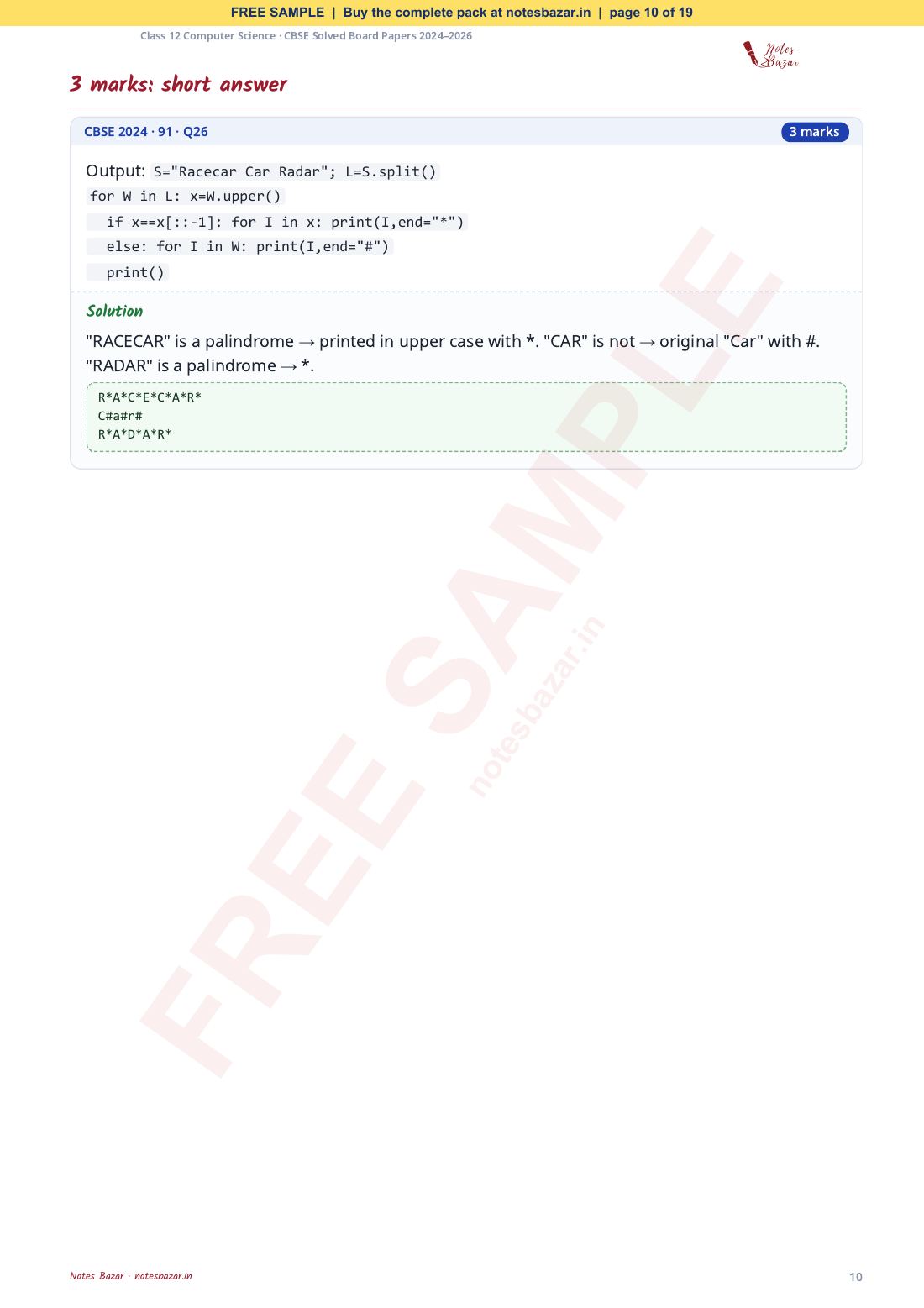 Sample page 10 of 19
