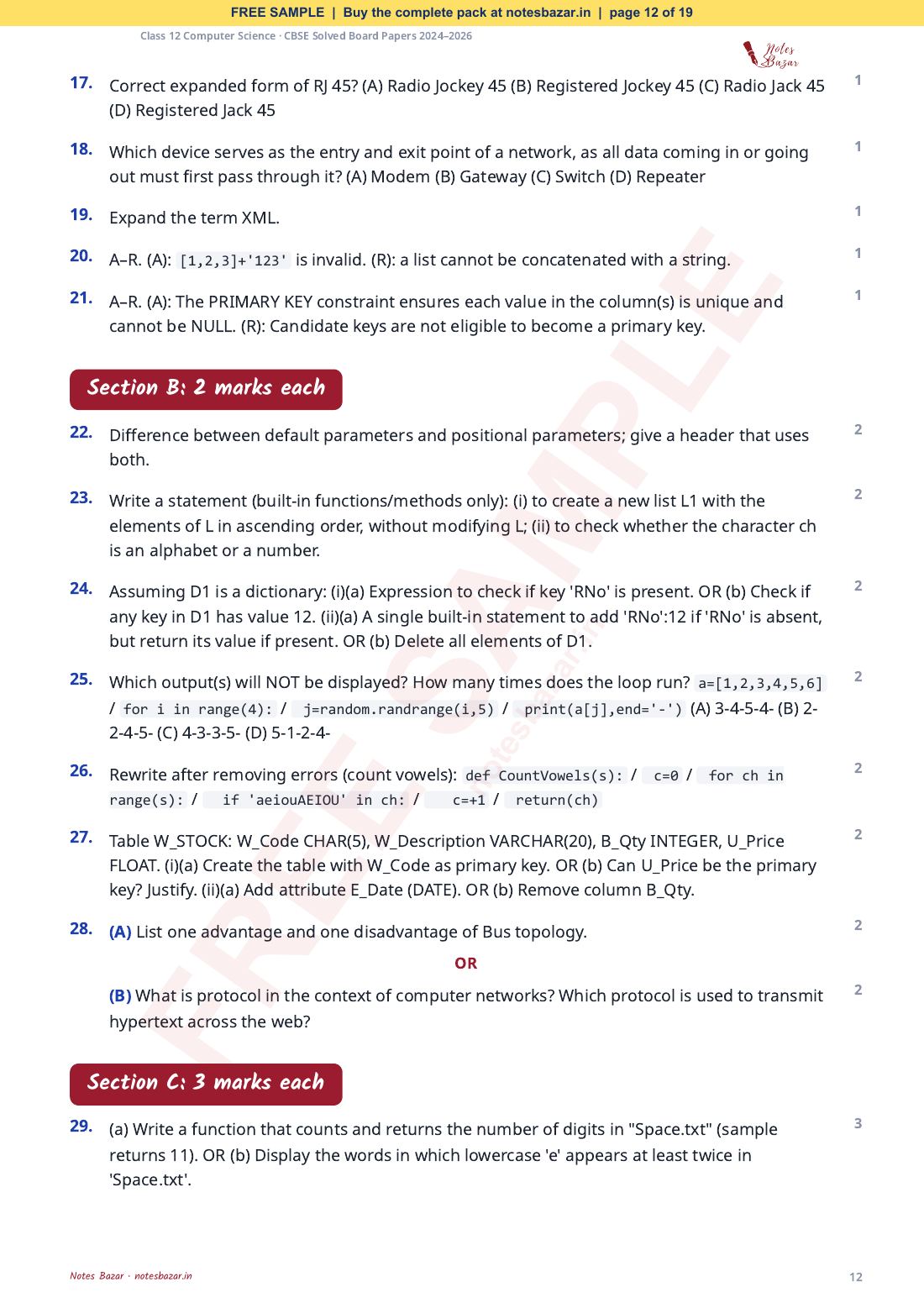 Sample page 12 of 19