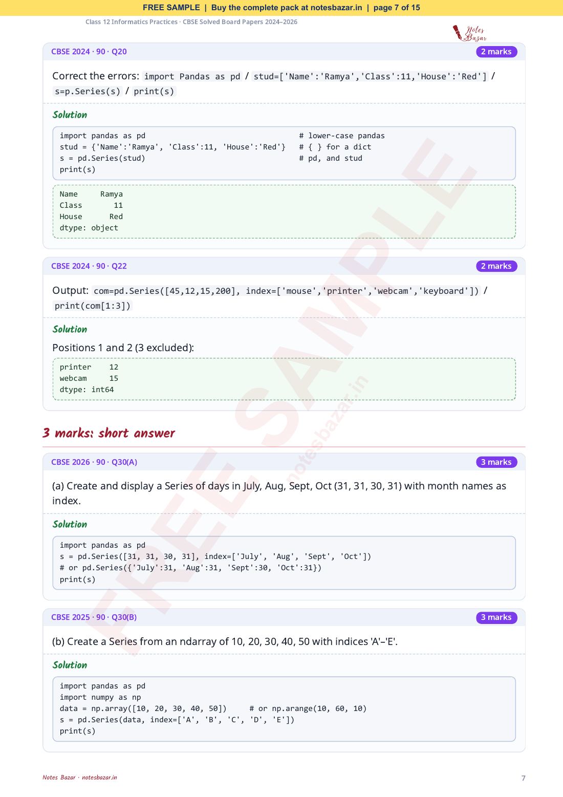 Sample page 7 of 15