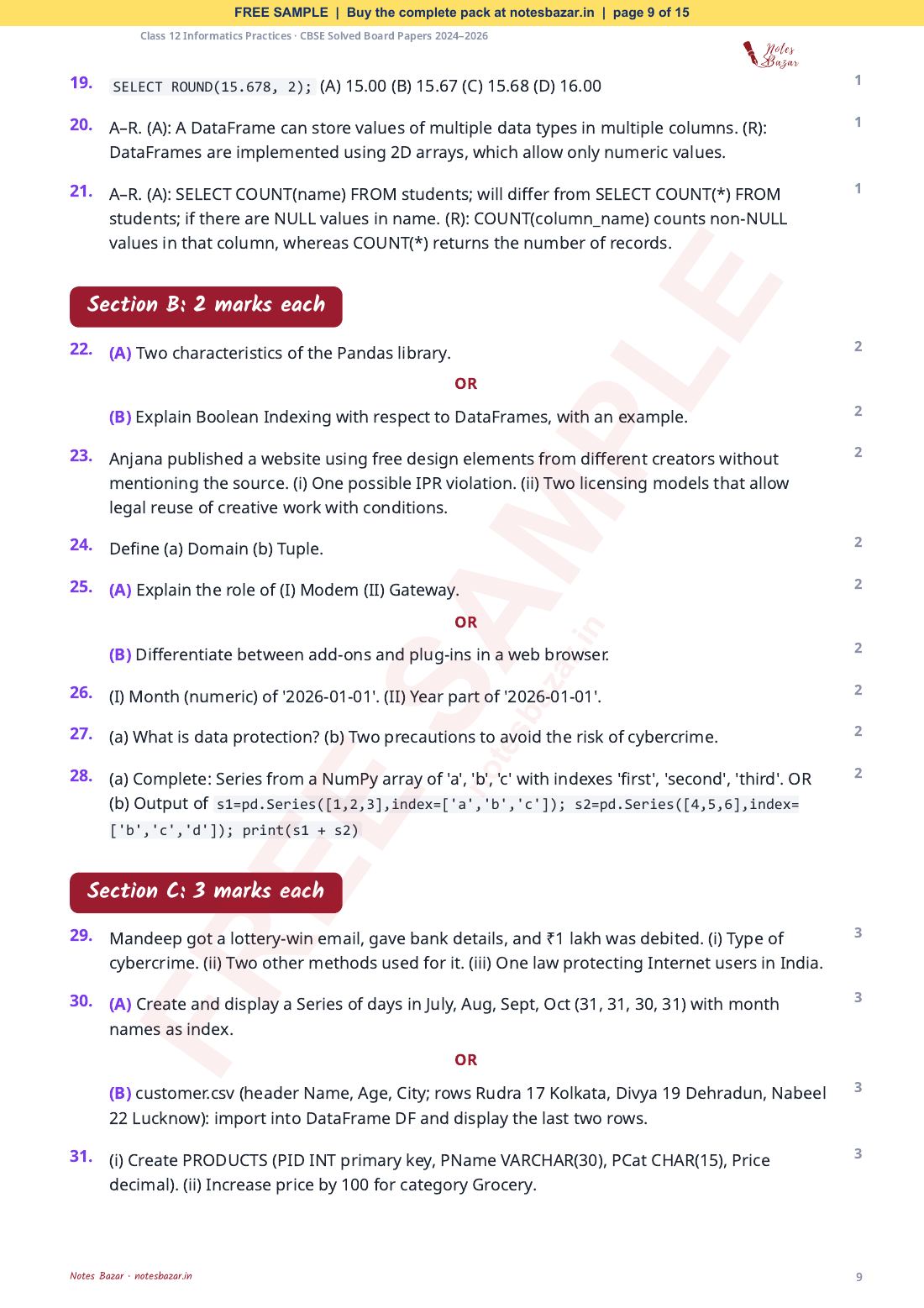 Sample page 9 of 15
