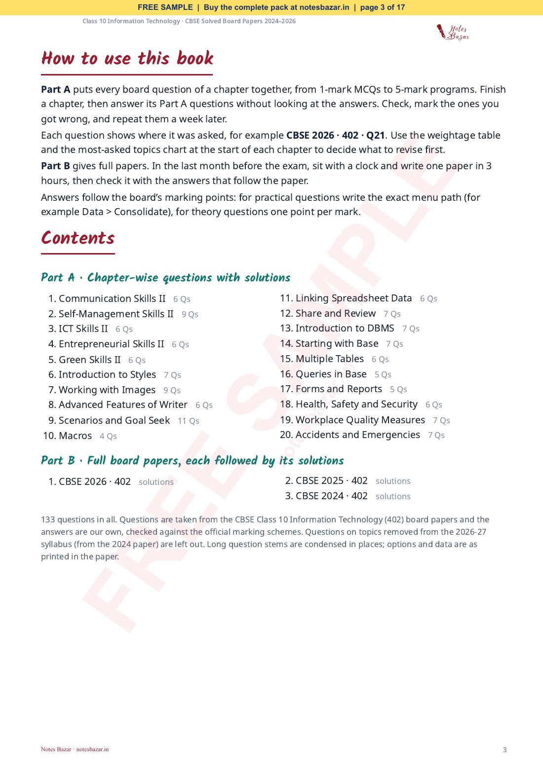 Sample page 3 of 17