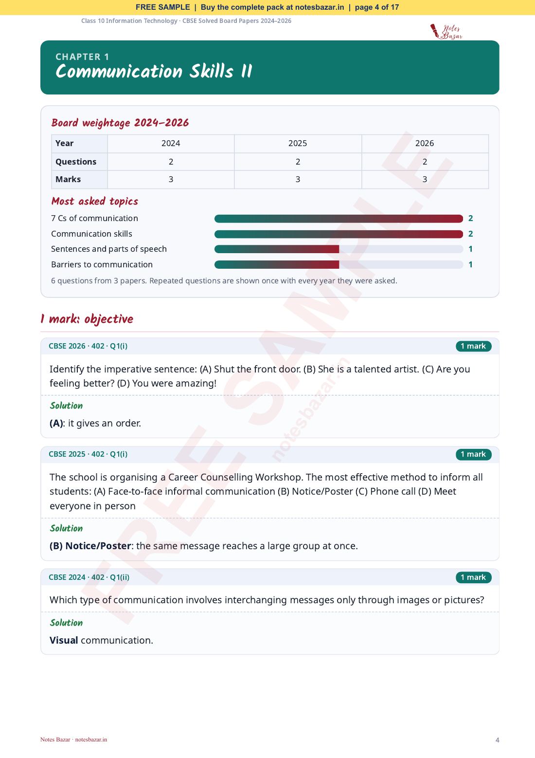 Sample page 4 of 17
