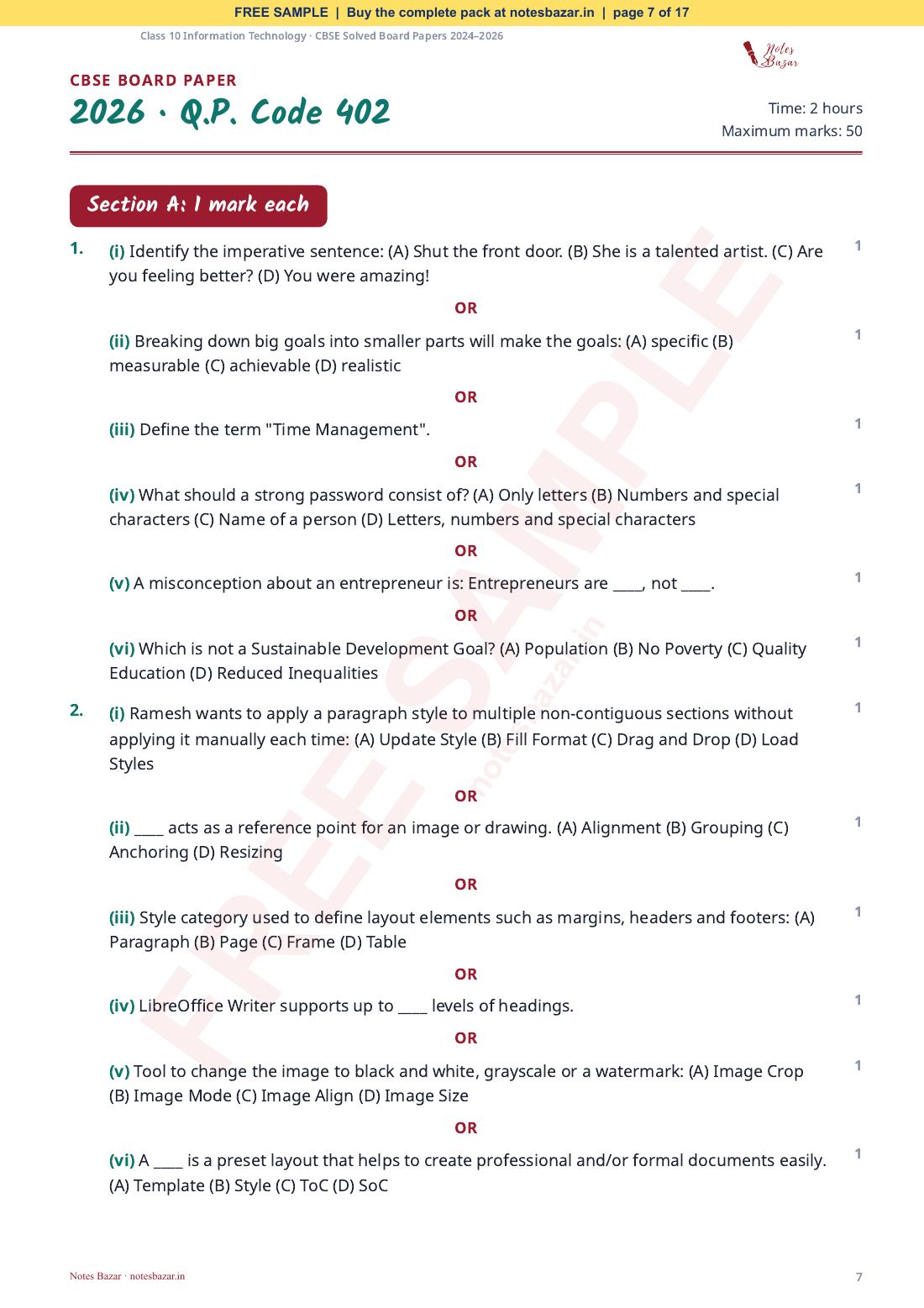 Sample page 7 of 17