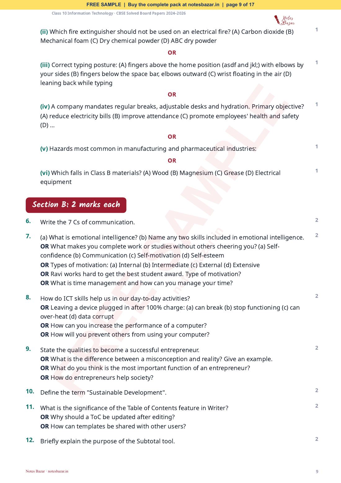 Sample page 9 of 17