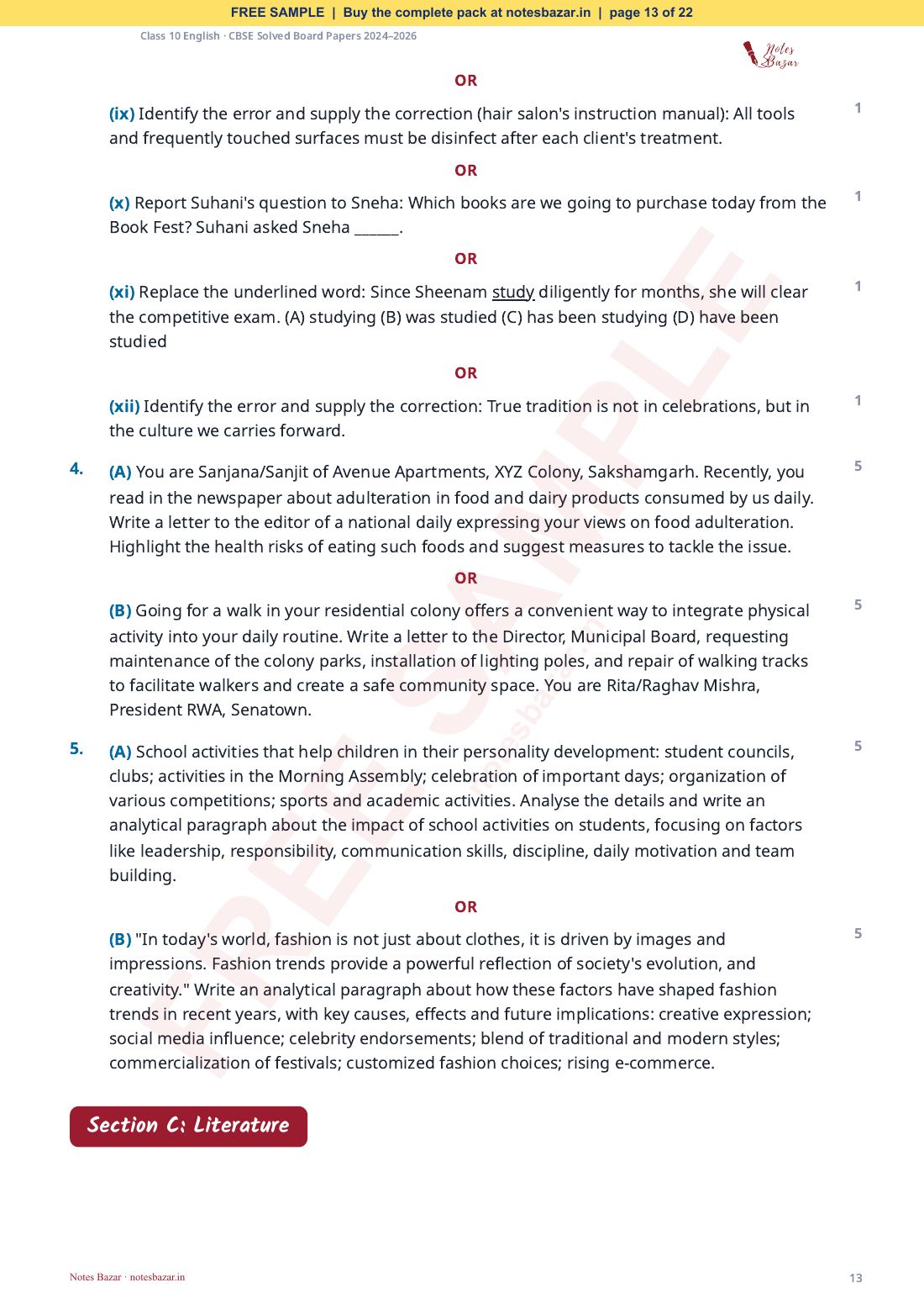 Sample page 13 of 22