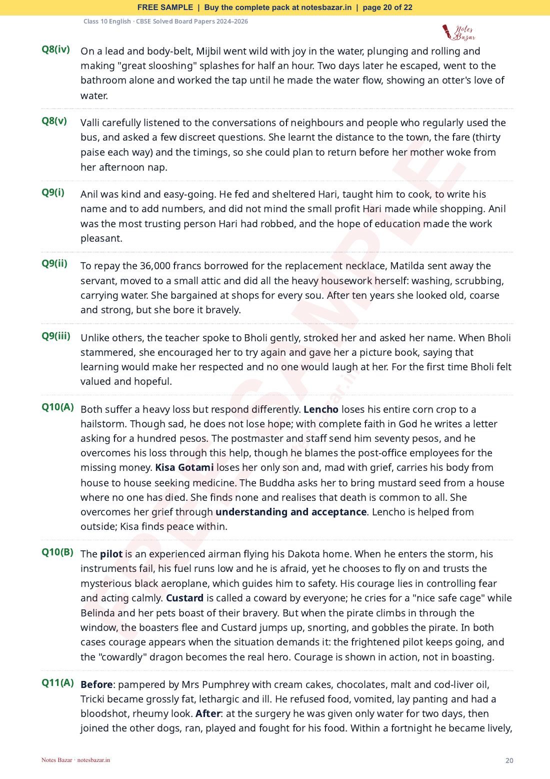 Sample page 20 of 22