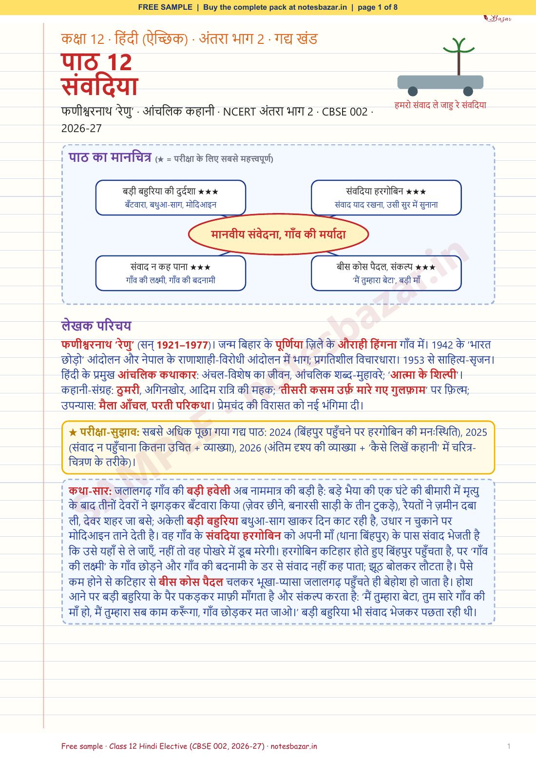 Sample page 1 of 8