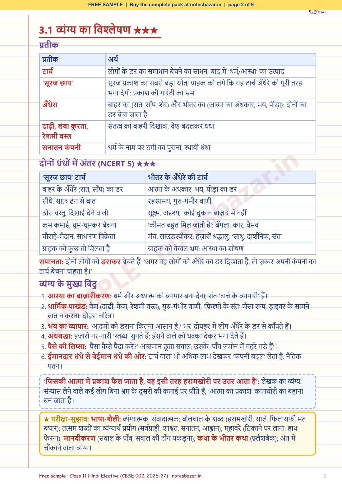 Sample page 2 of 9