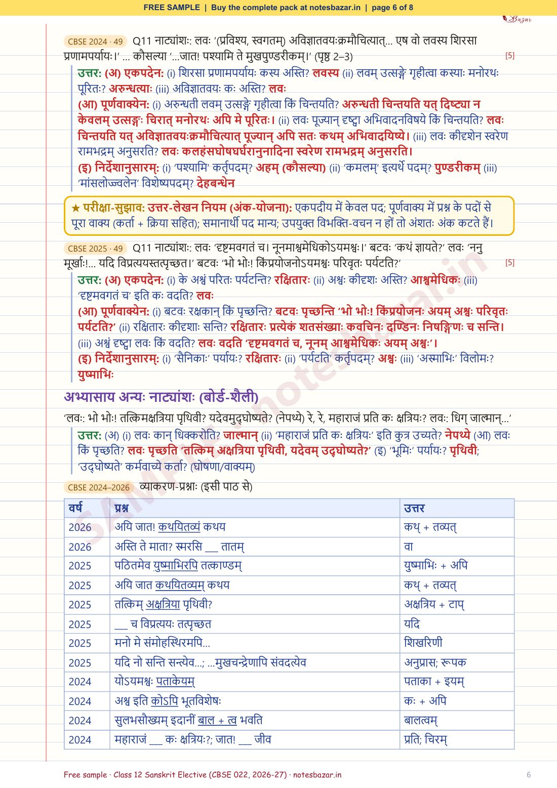 Sample page 6 of 8