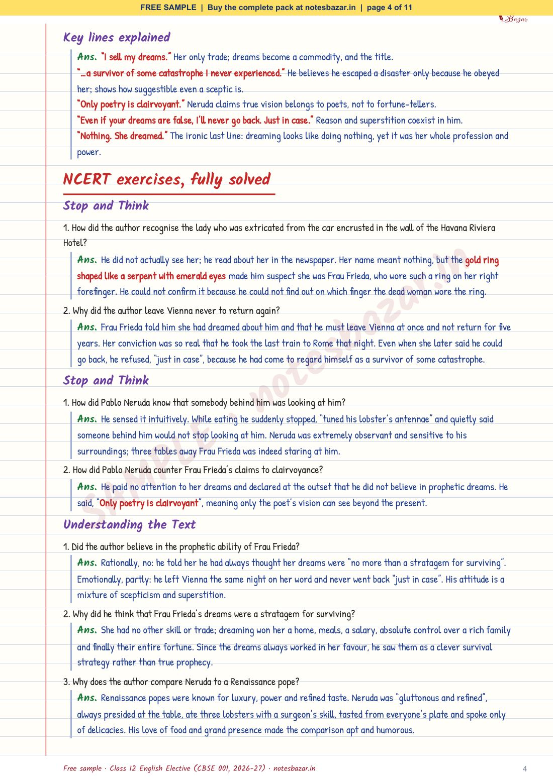 Sample page 4 of 11