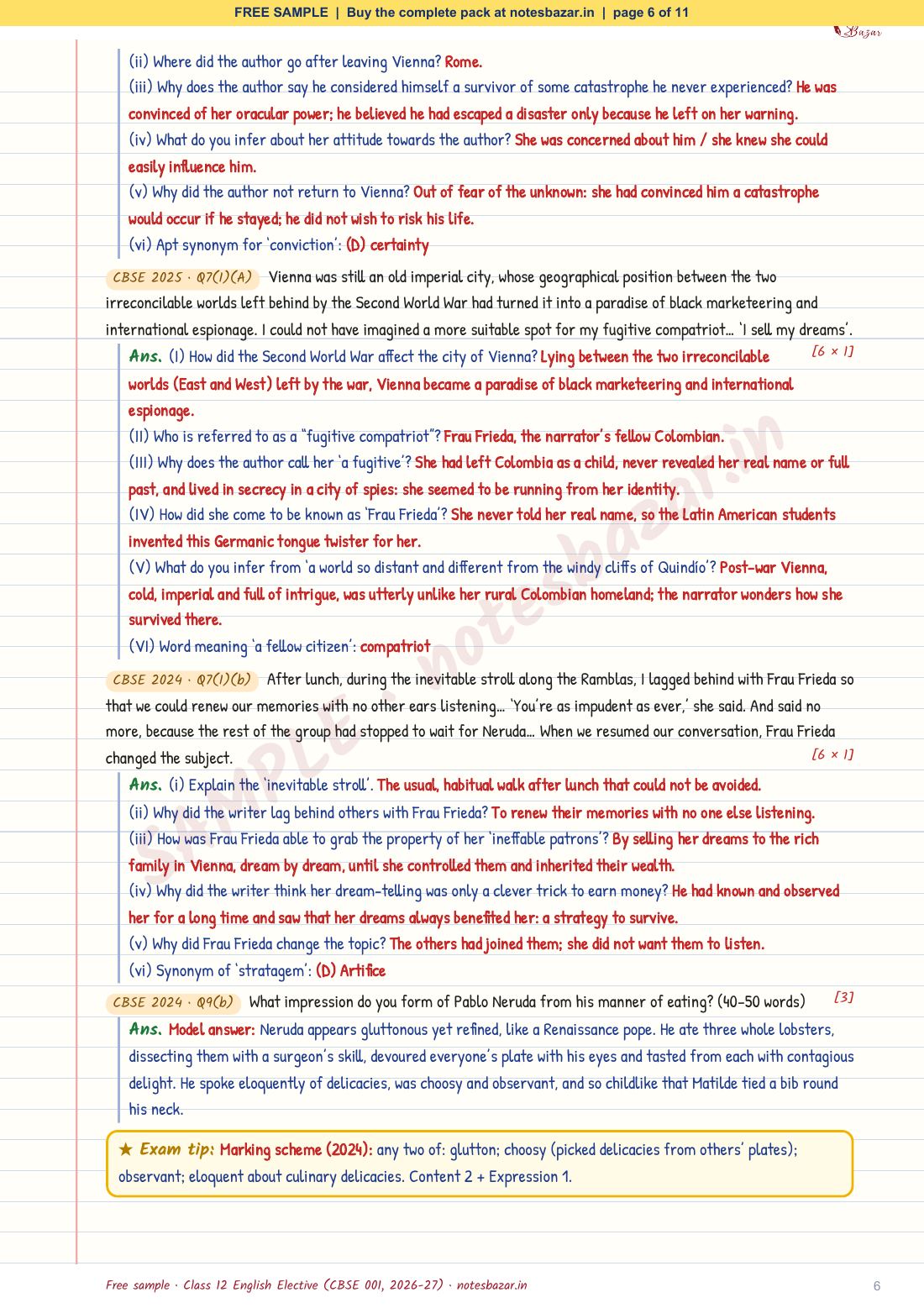 Sample page 6 of 11