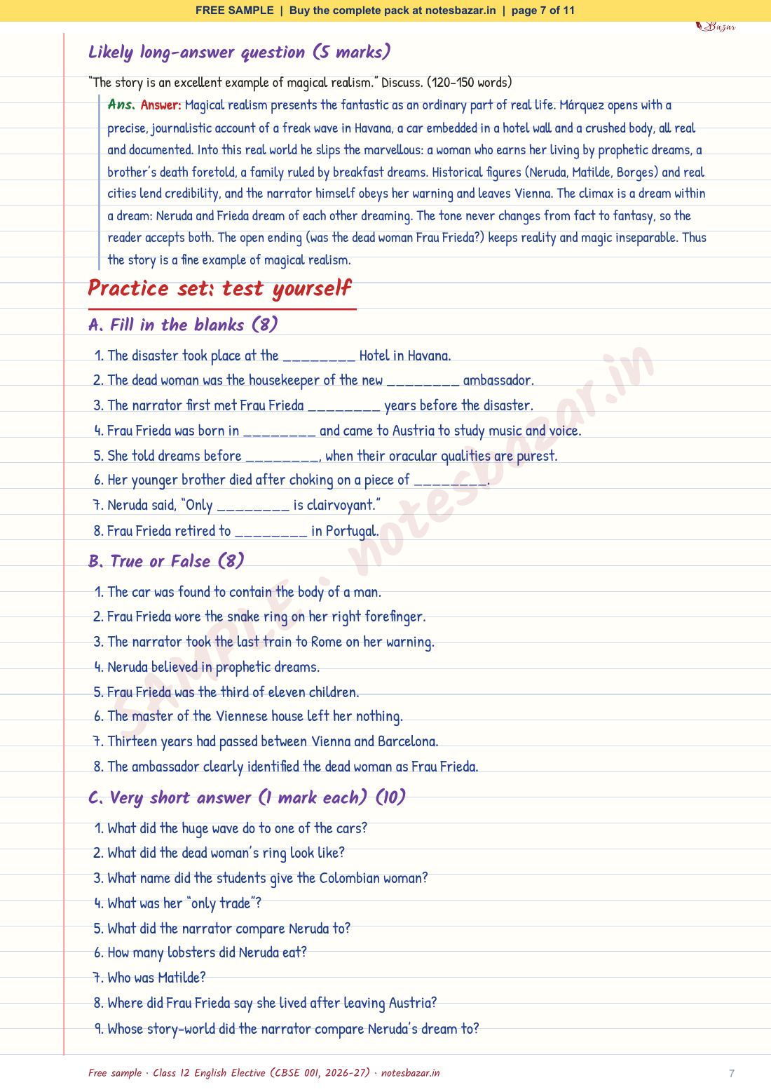 Sample page 7 of 11