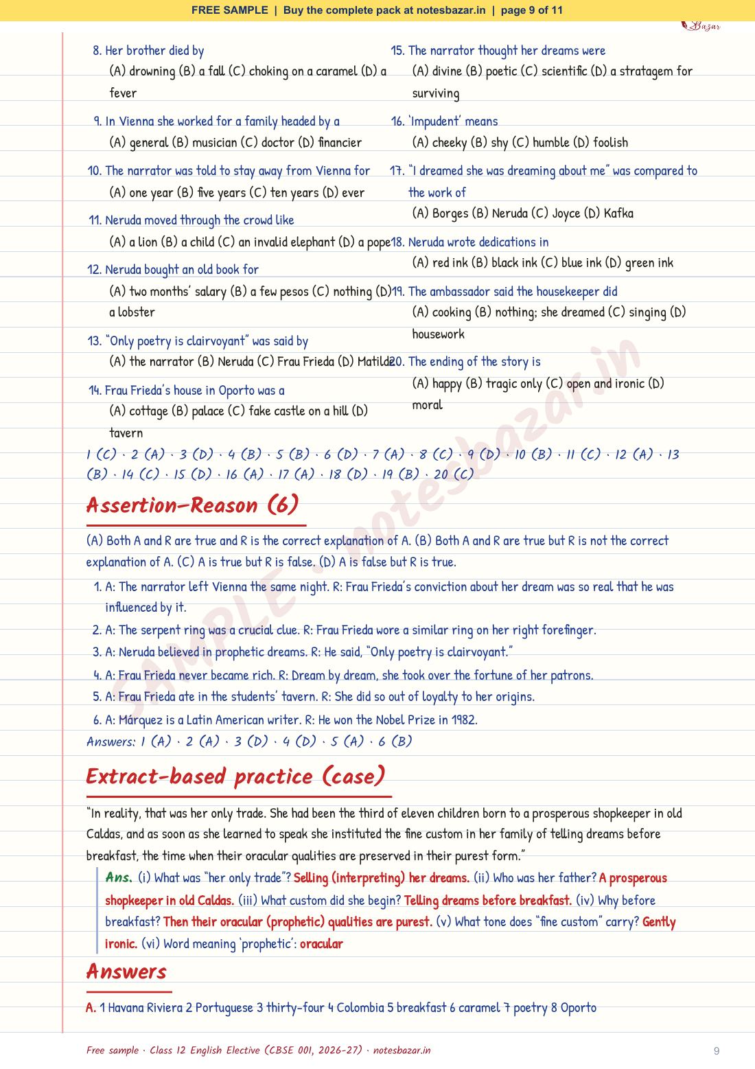 Sample page 9 of 11