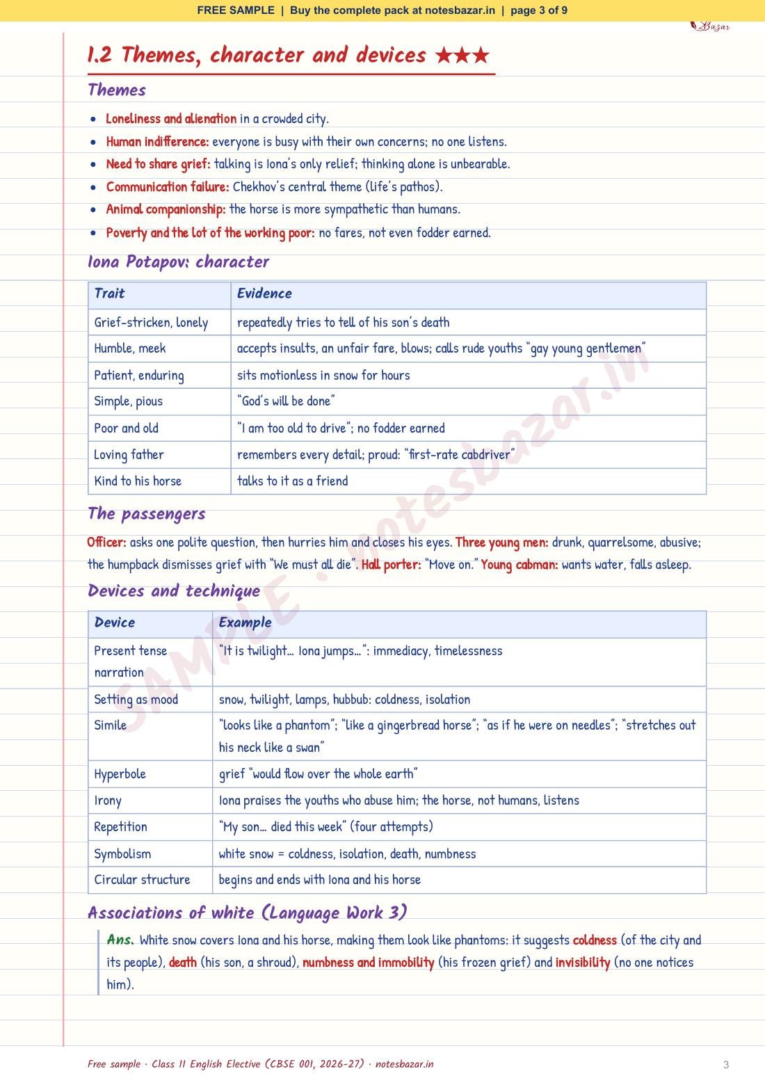 Sample page 3 of 9