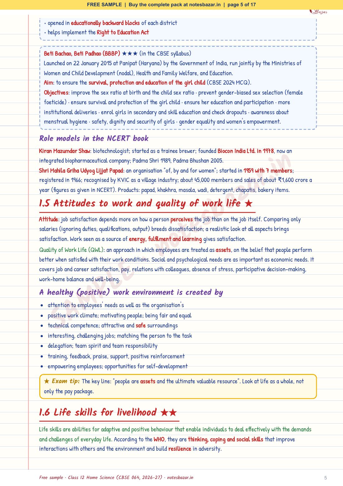 Sample page 5 of 17