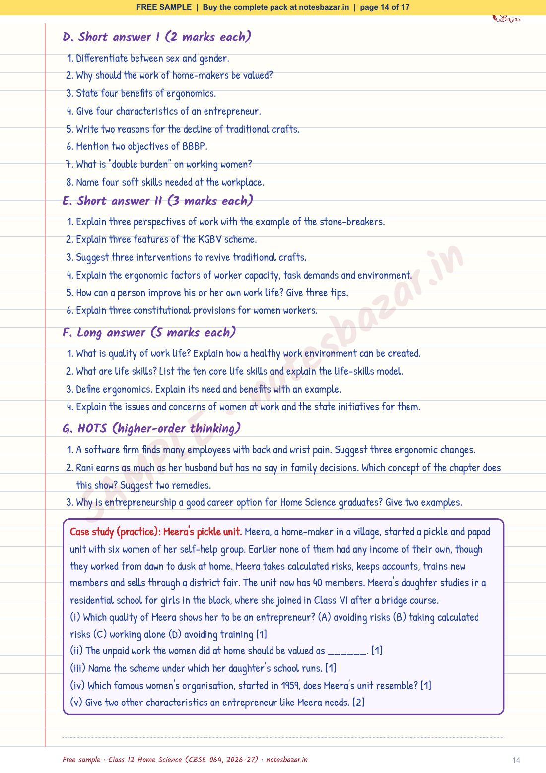 Sample page 14 of 17