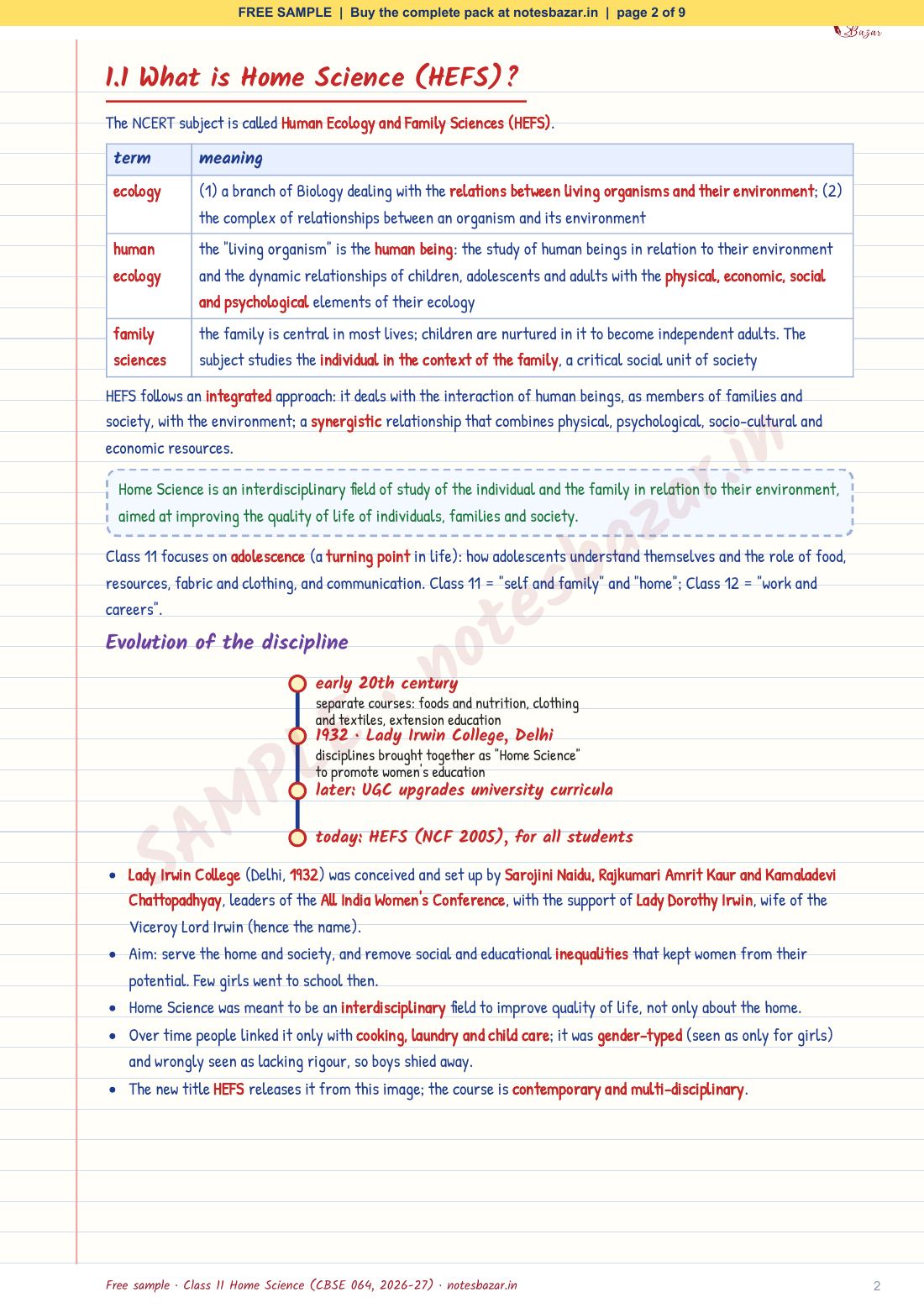 Sample page 2 of 9