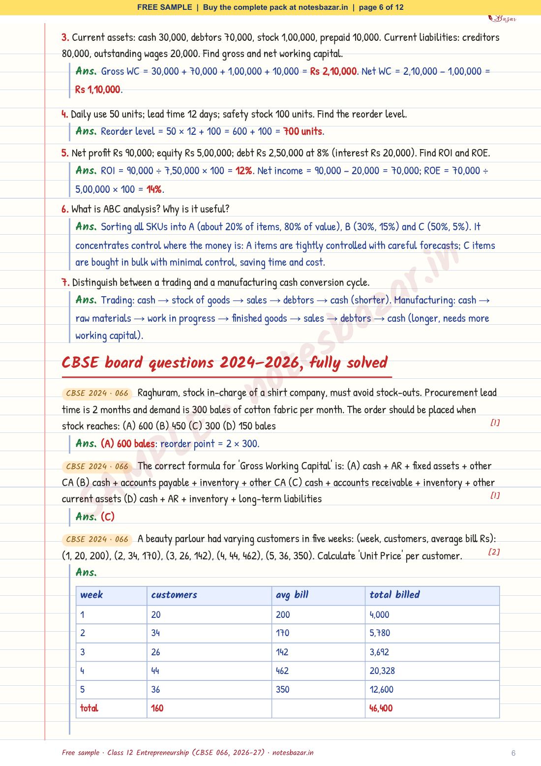 Sample page 6 of 12