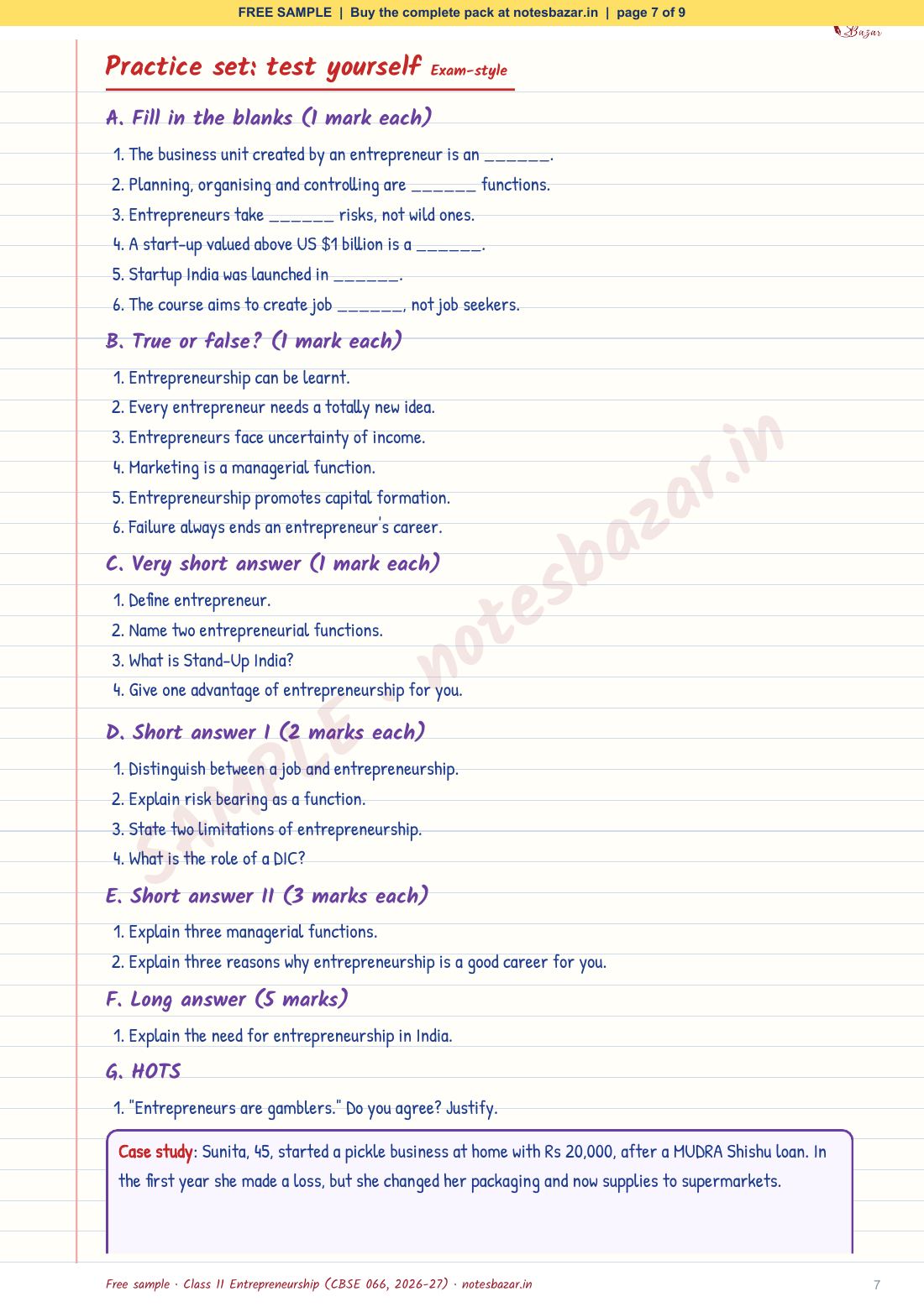 Sample page 7 of 9