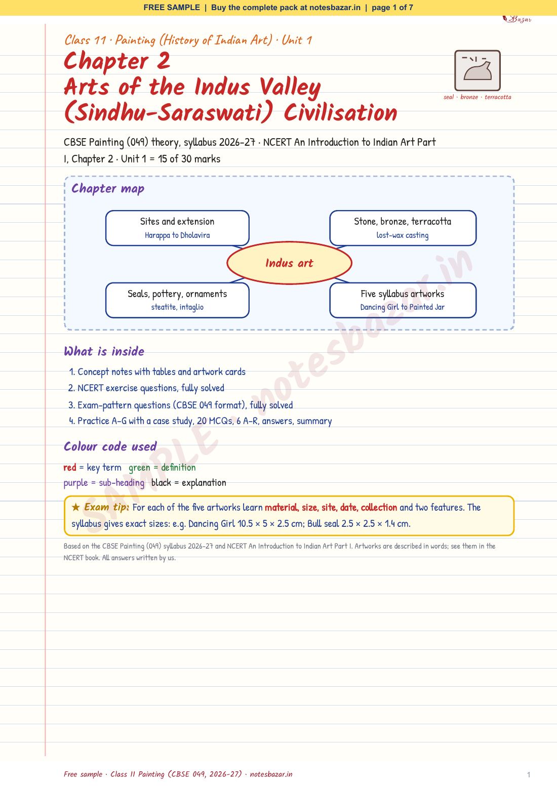 Sample page 1 of 7