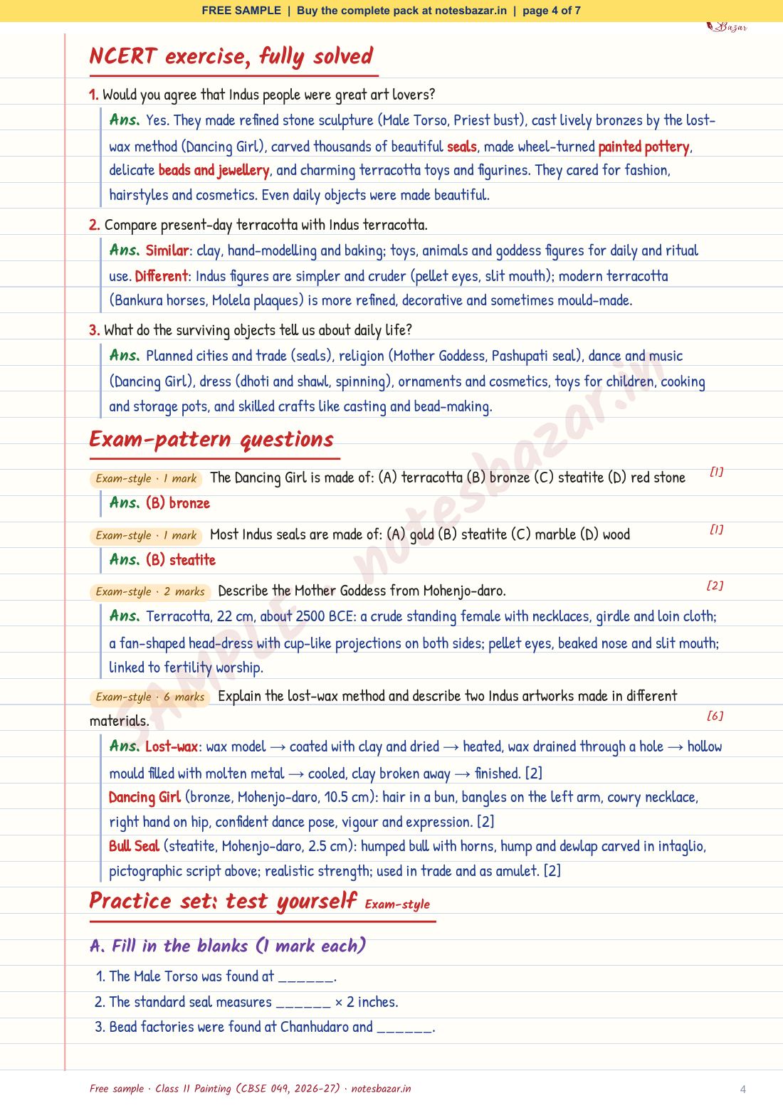 Sample page 4 of 7