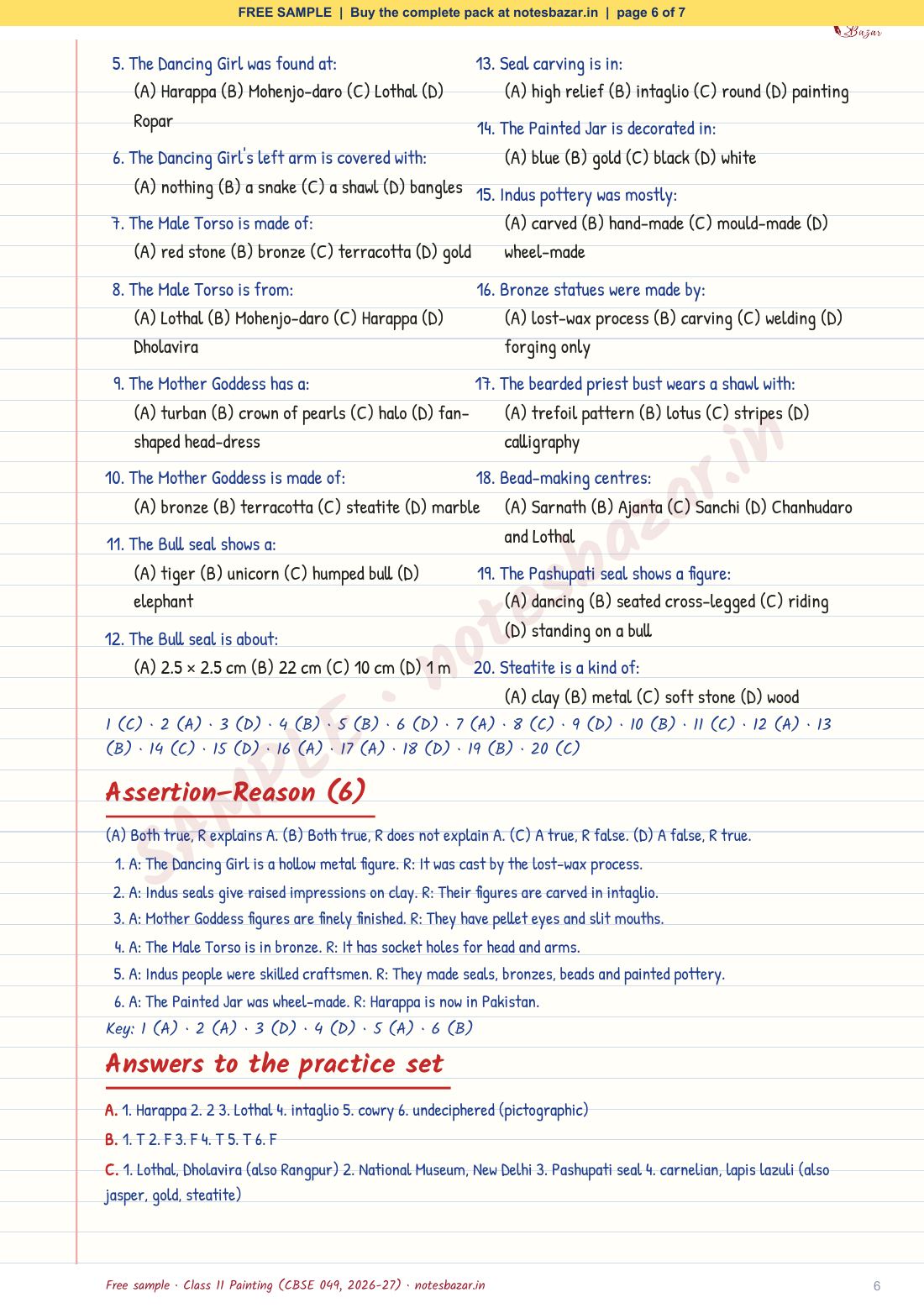 Sample page 6 of 7