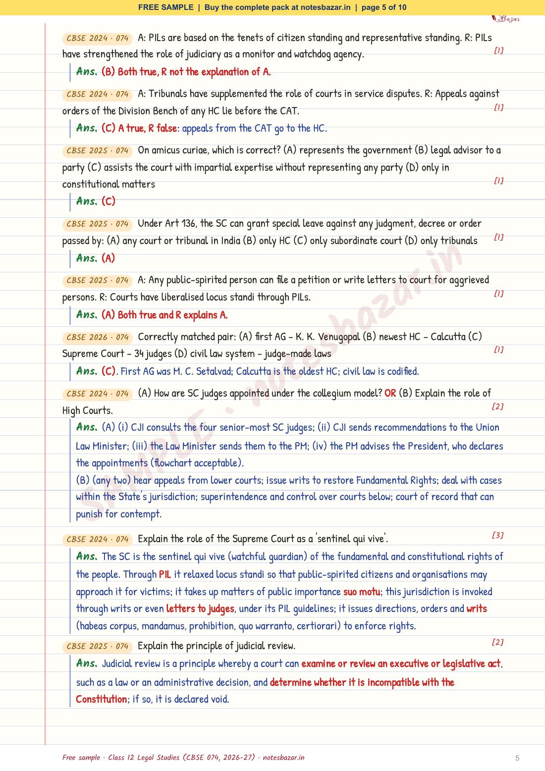 Sample page 5 of 10