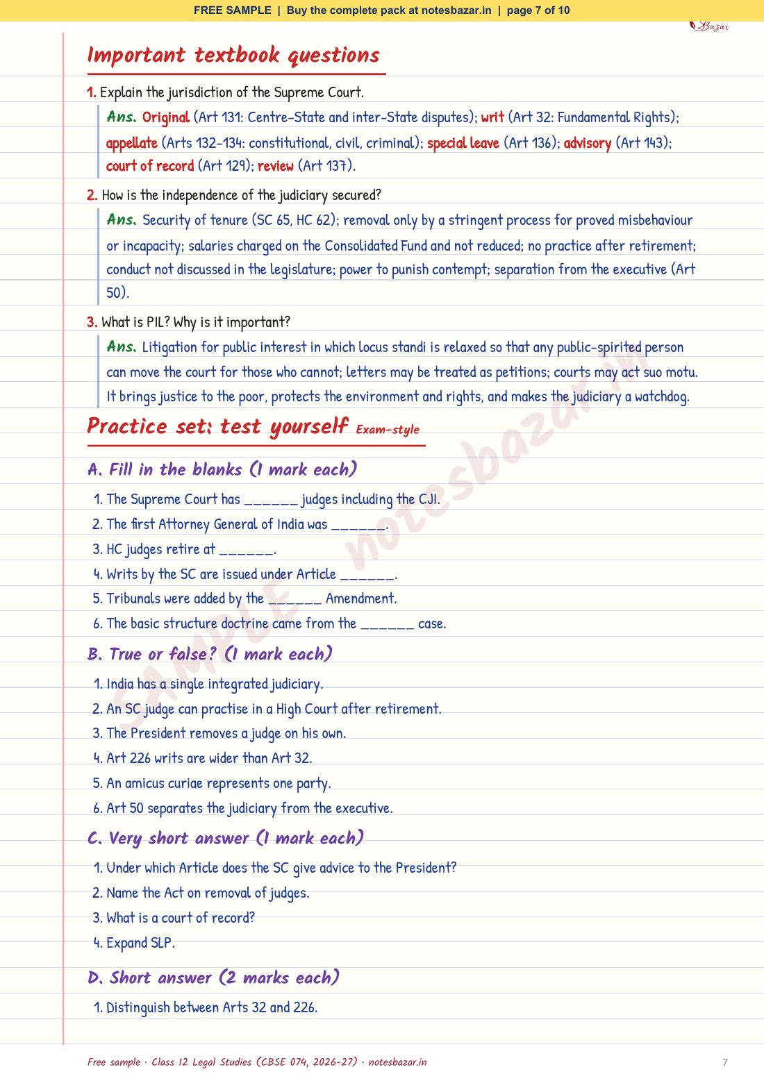 Sample page 7 of 10