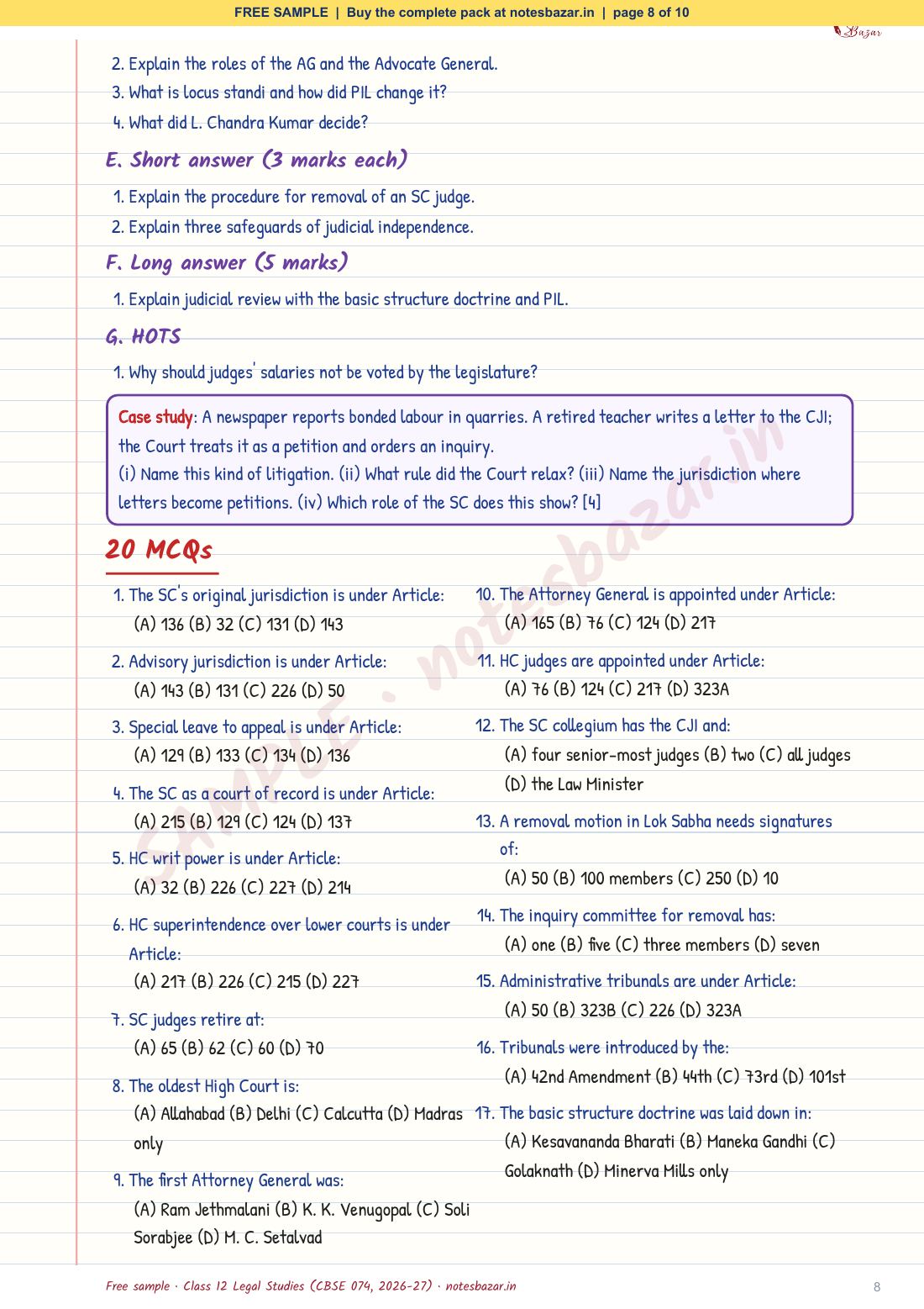 Sample page 8 of 10
