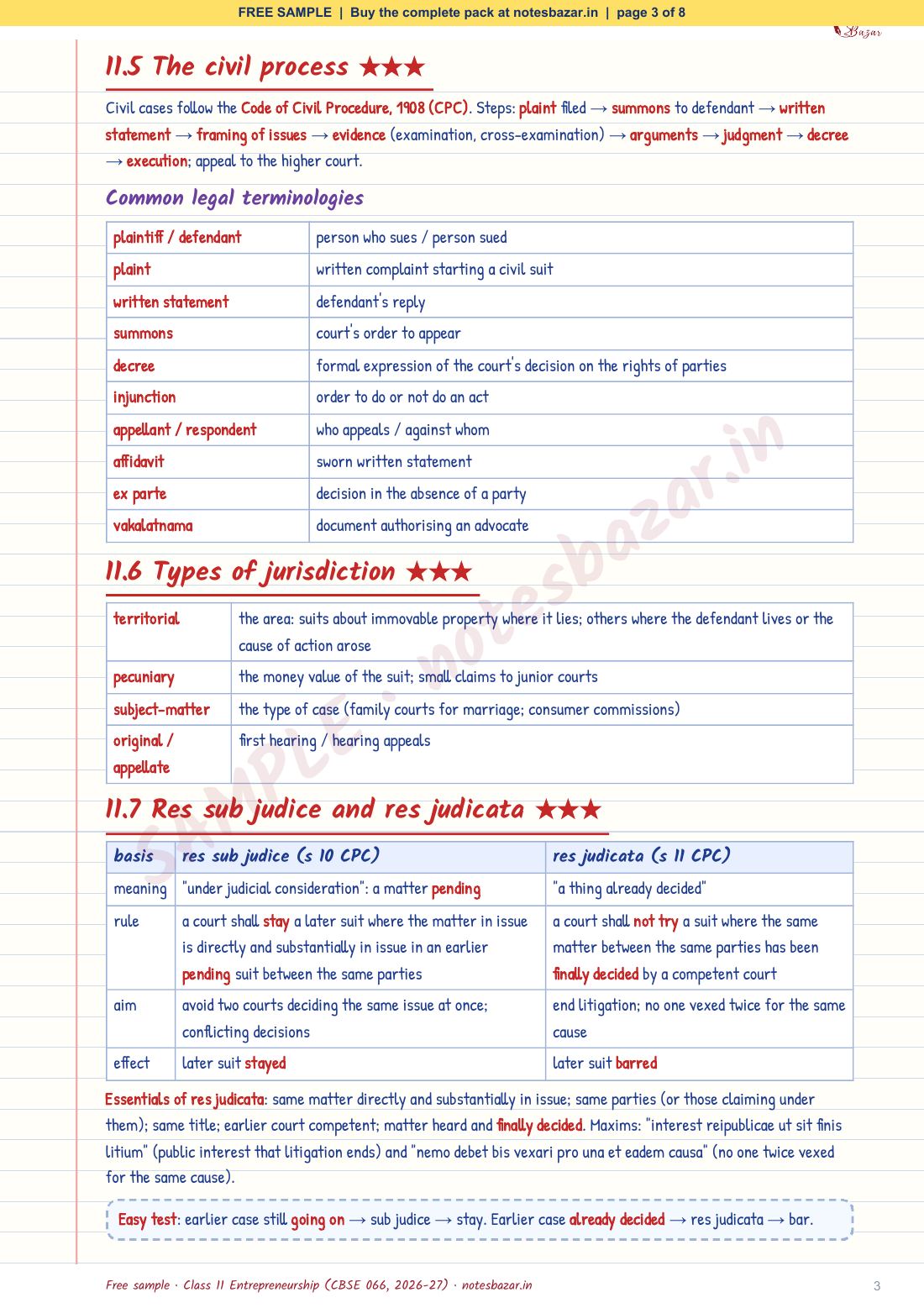 Sample page 3 of 8