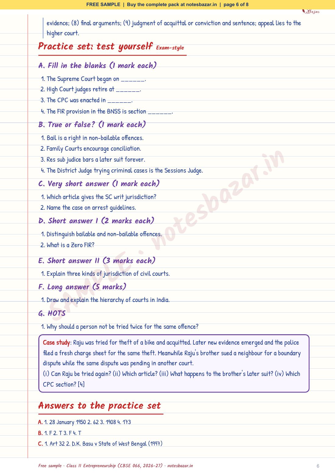 Sample page 6 of 8