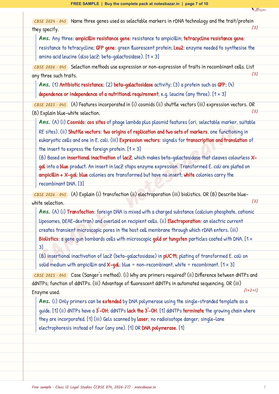 Sample page 7 of 10