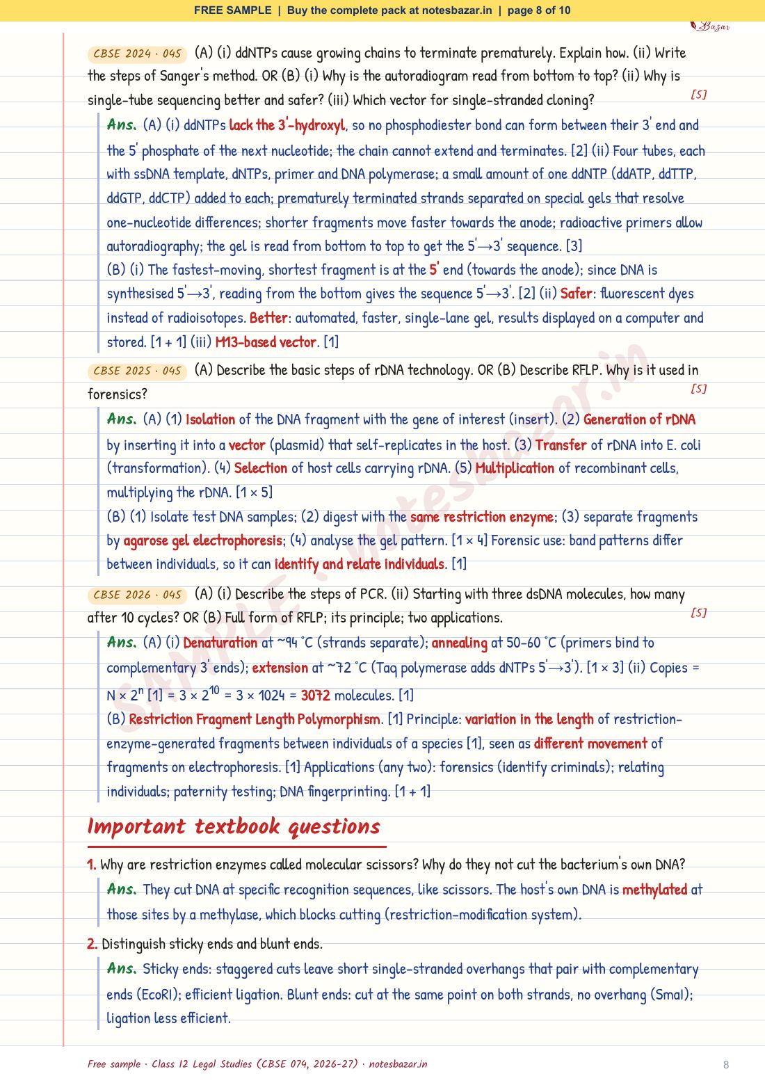 Sample page 8 of 10