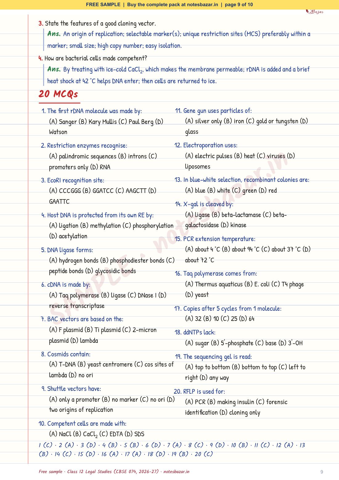 Sample page 9 of 10