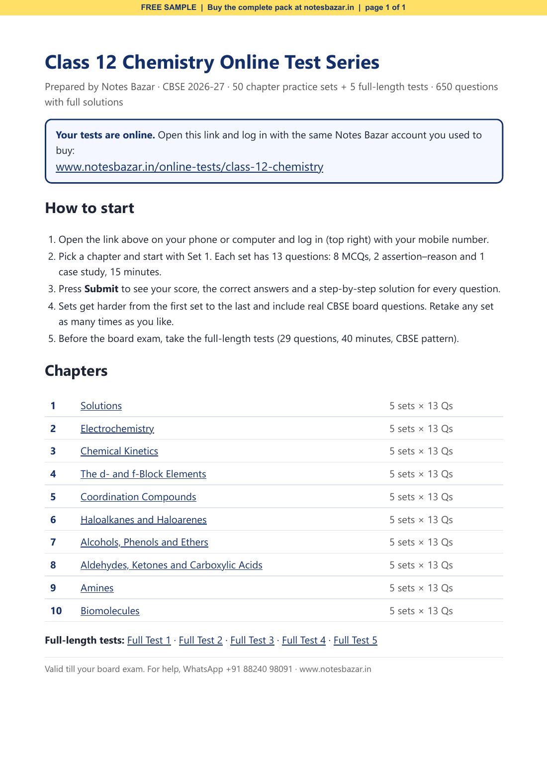 Sample page 1 of 1