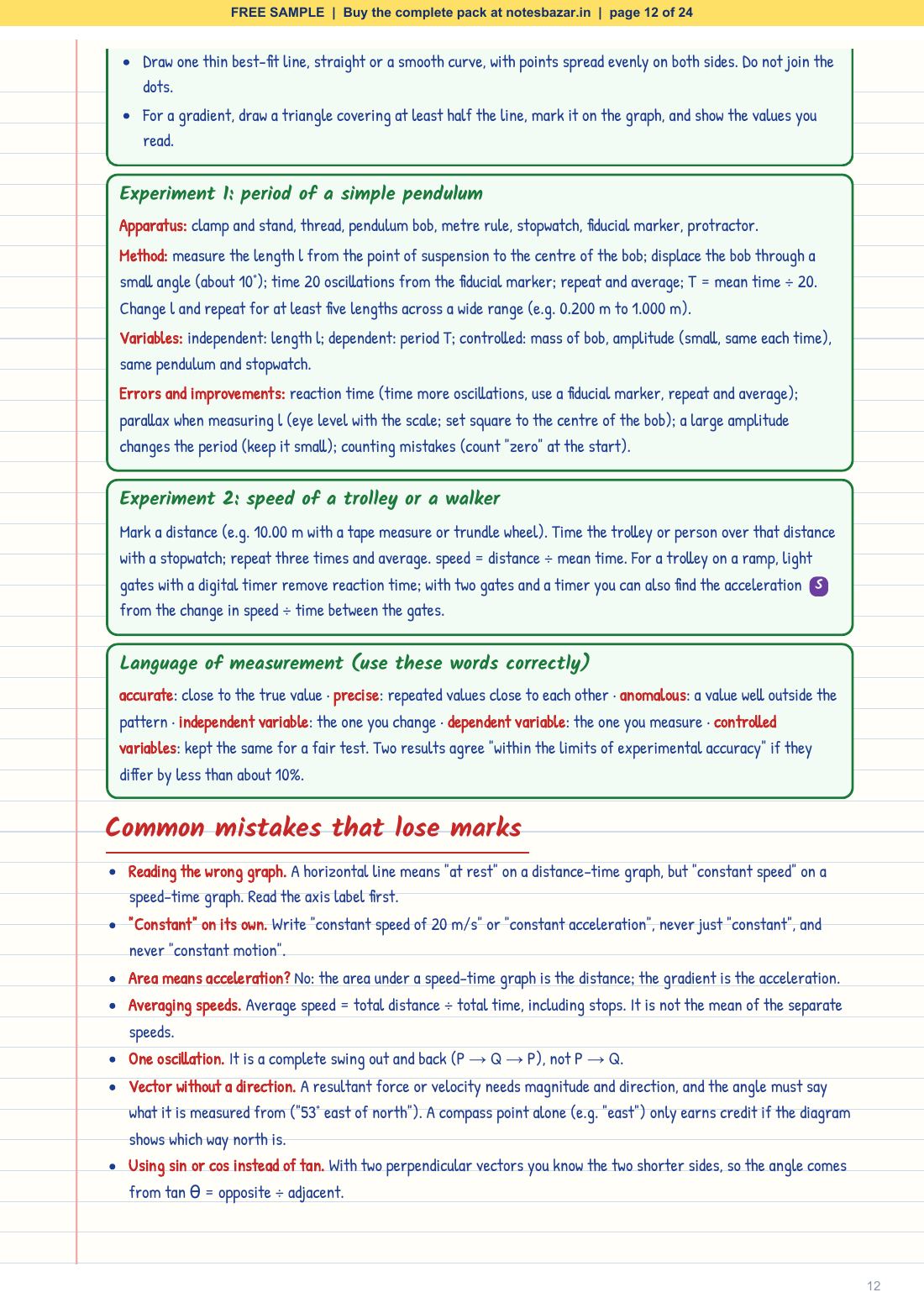 Sample page 12 of 24