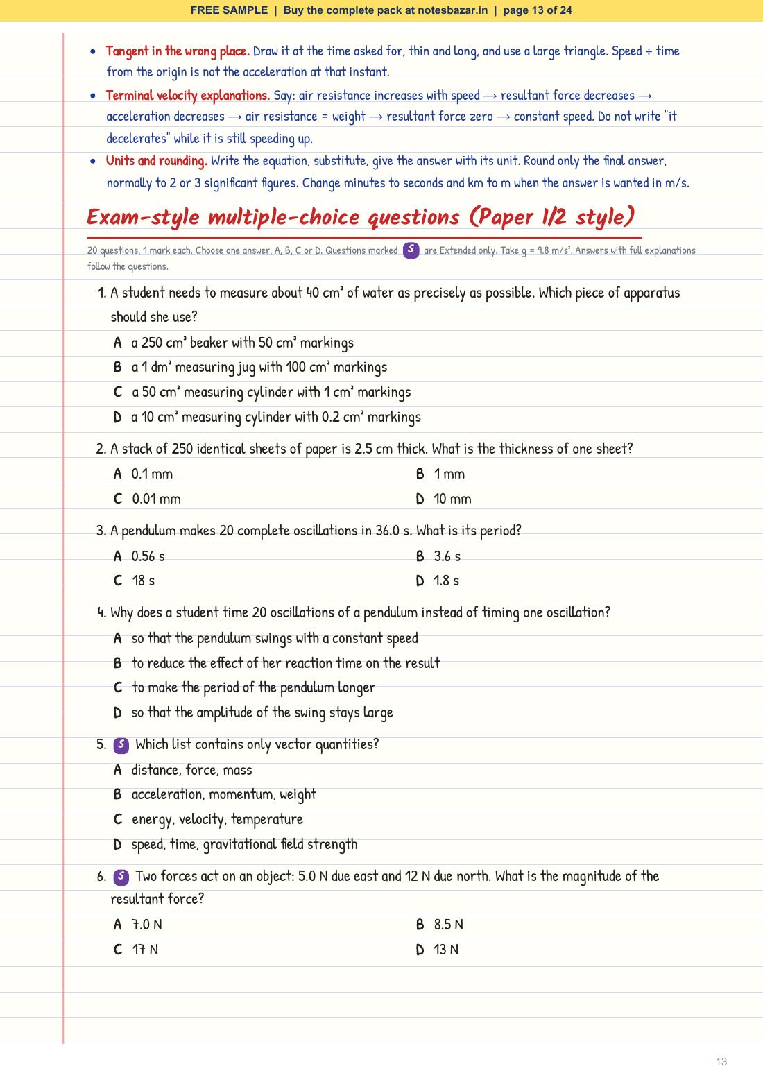 Sample page 13 of 24