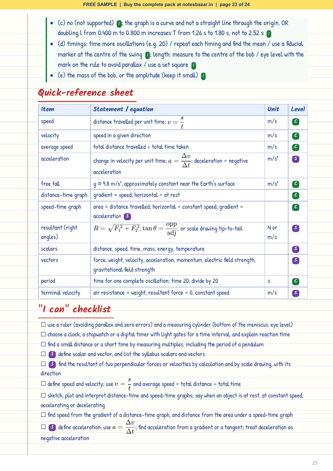Sample page 23 of 24