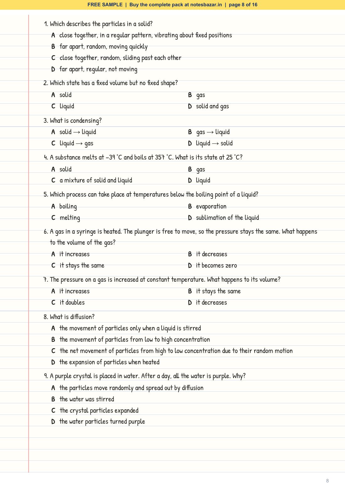 Sample page 8 of 16