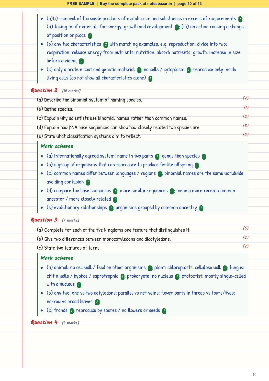 Sample page 10 of 13