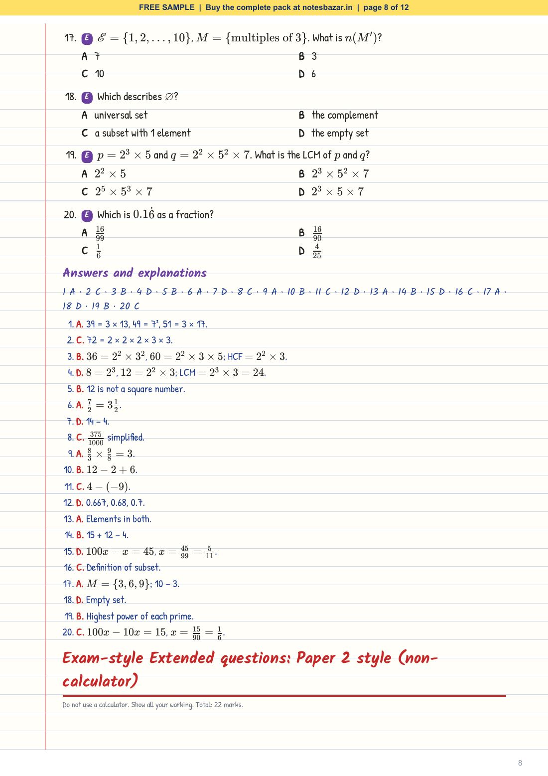 Sample page 8 of 12