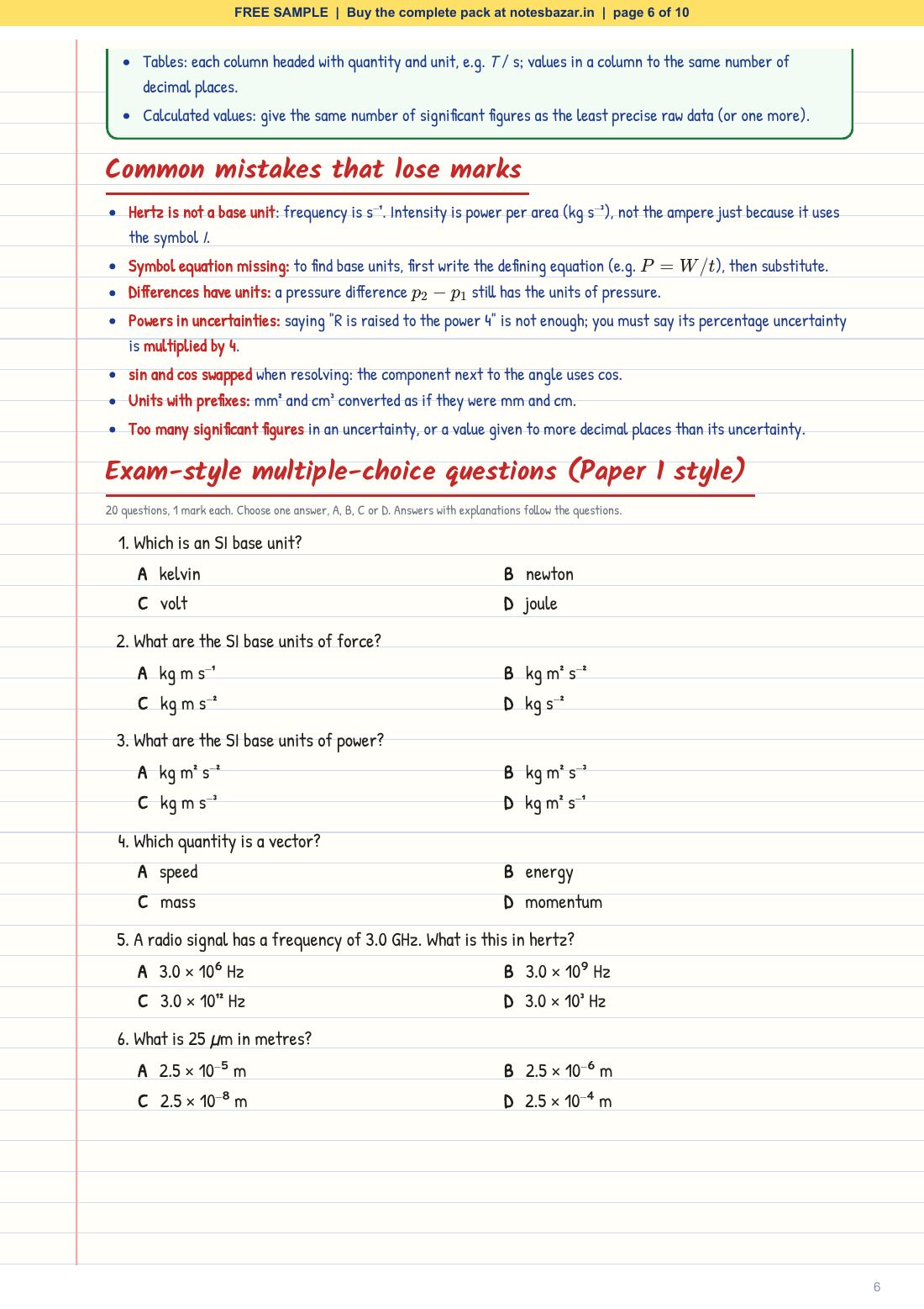 Sample page 6 of 10