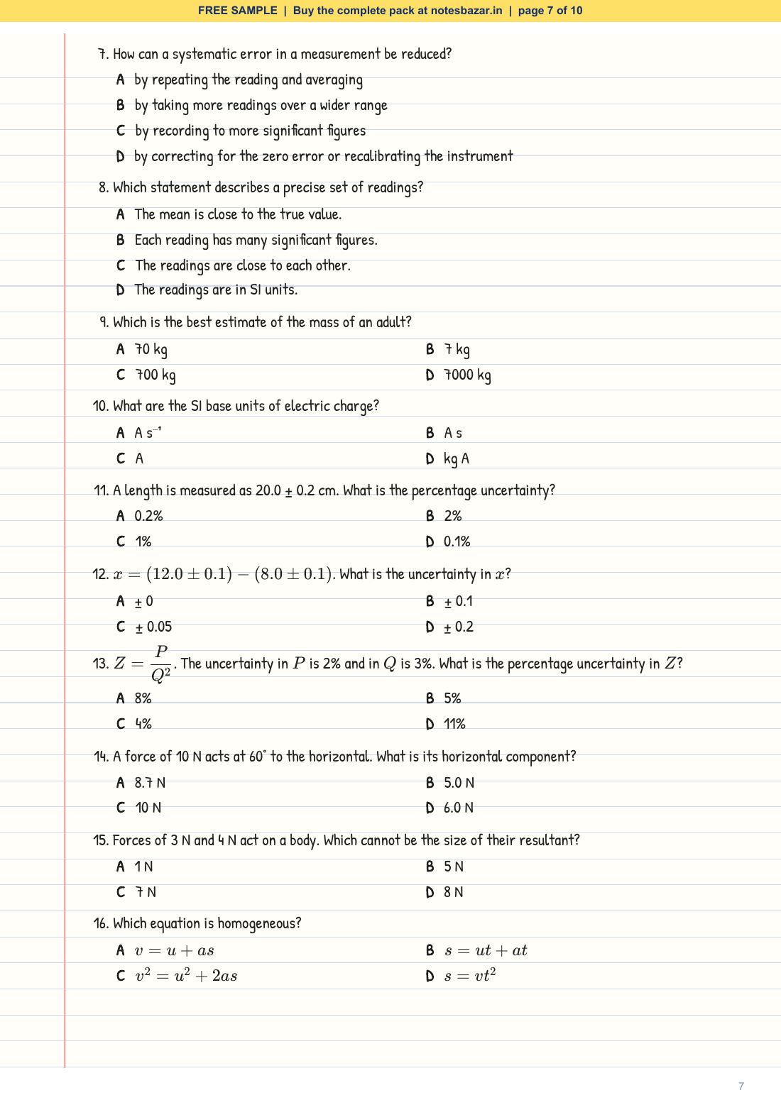 Sample page 7 of 10