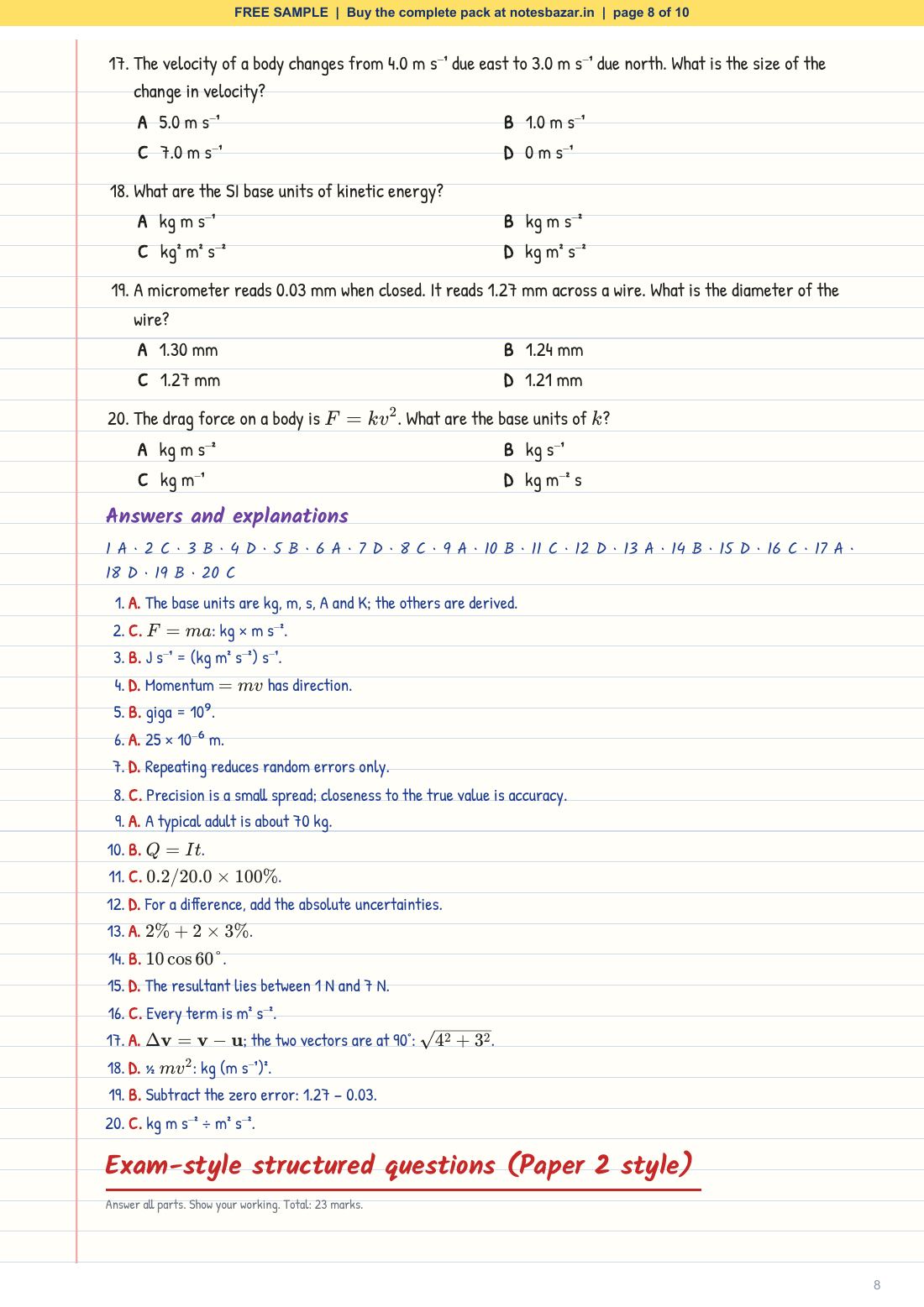 Sample page 8 of 10