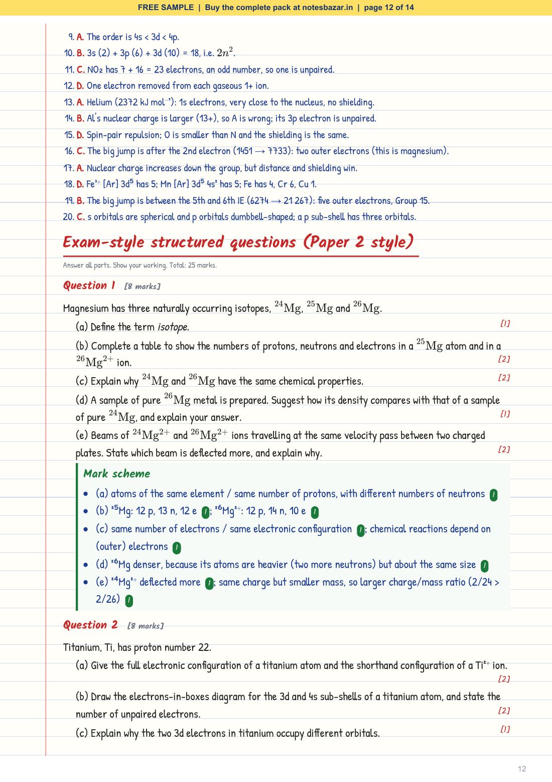 Sample page 12 of 14