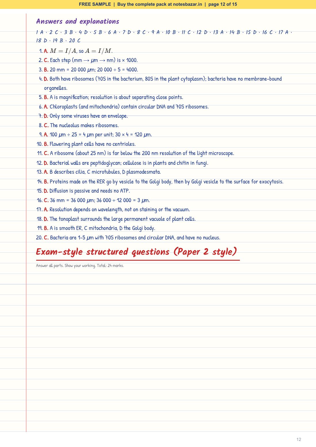 Sample page 12 of 15