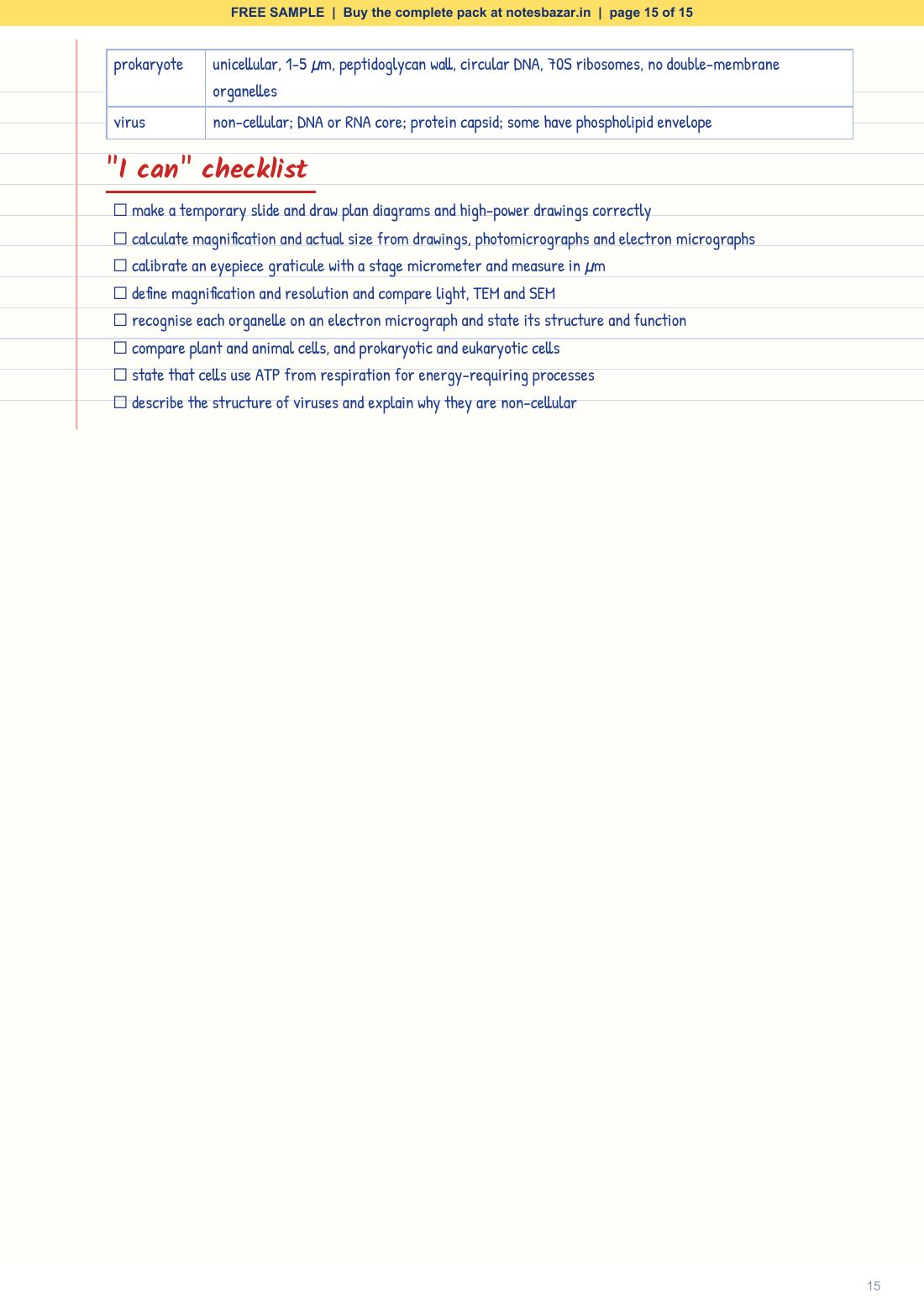 Sample page 15 of 15
