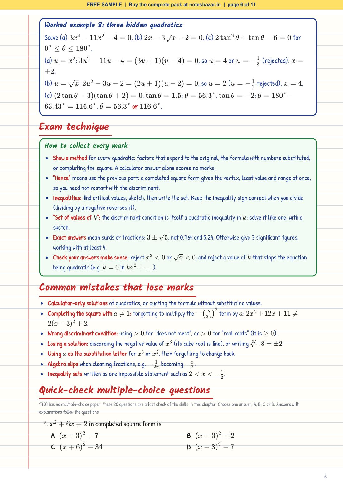 Sample page 6 of 11